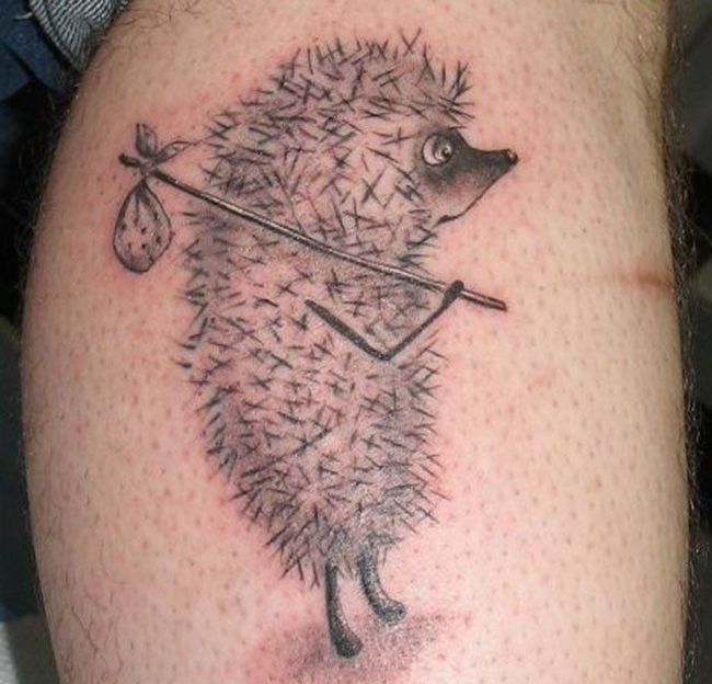 Russia With Love - Tattoo hedgehog