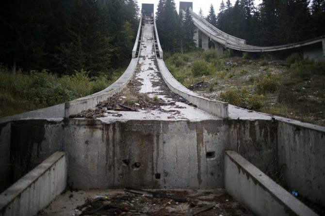 Sarajevo Winter Olympics - Abandoned - Ski Jump 3