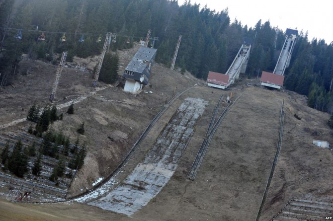 Sarajevo Winter Olympics - Abandoned - Ski Jump  Mount Igman