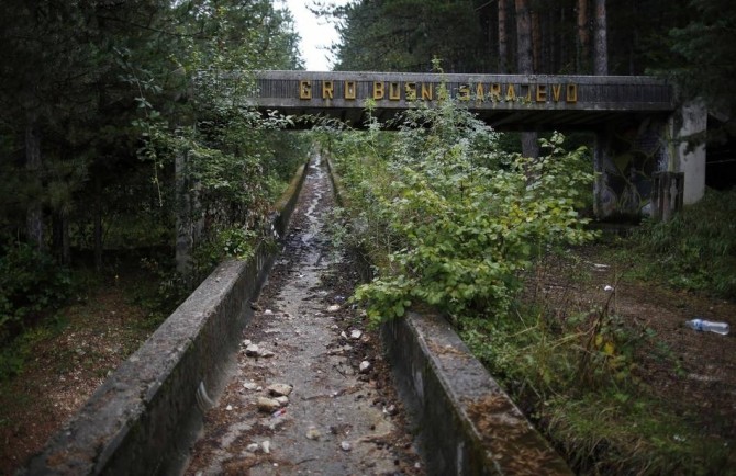 Sarajevo Winter Olympics - Abandoned - bobsled track 2