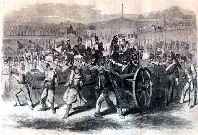 Sepoy Blowing_from_Guns_in_British_India