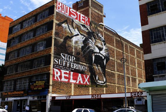 African Street Art - South Africa relax