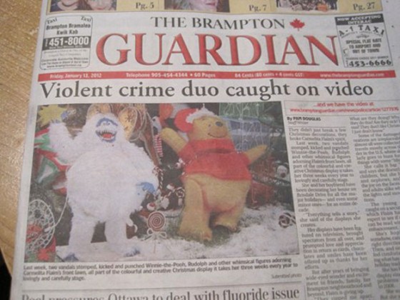 Format Layout Magazine Fails - Violent Crime Pooh Bear