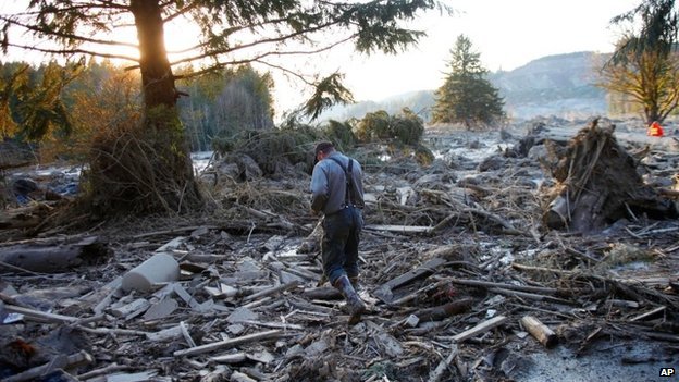 Mudslide - Snohomish County - Oso - rubble