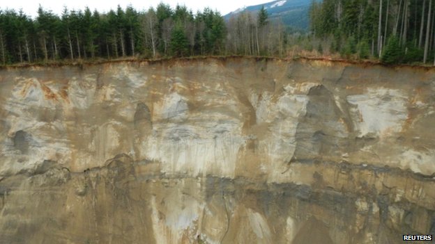 Mudslide - Snohomish County - Oso - scarp