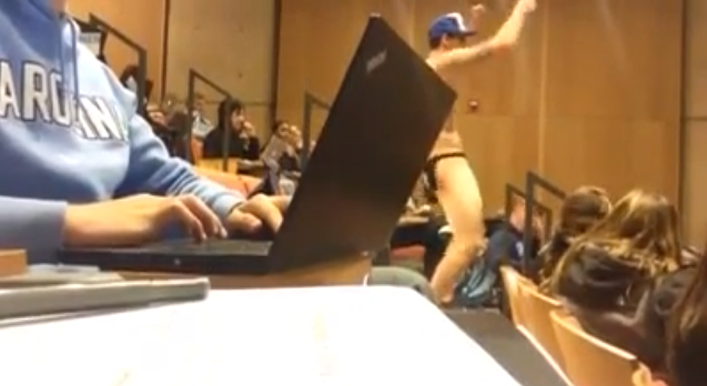 Student Drops Out Of Class With Impromptue Striptease During Lecture