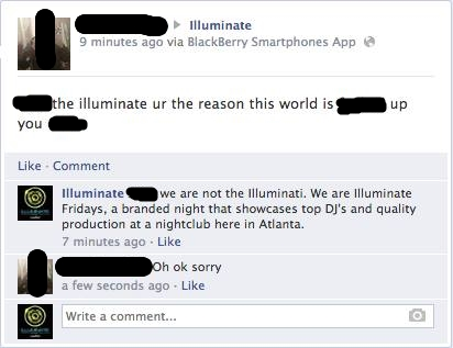 illuminati Facebook exchange