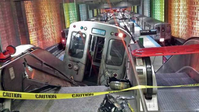weird news week - Chicago train crash