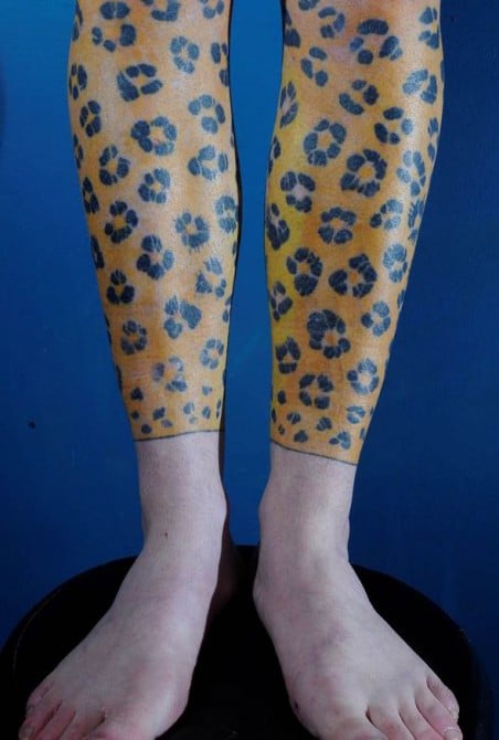 Artur Mrozowski - Jaguar Tattoo legs