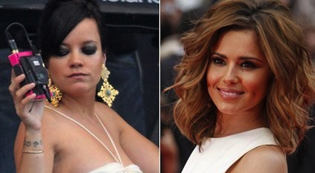 Lily Allen Cheryl Cole