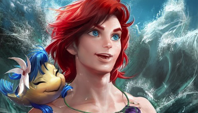 Little Mermaid Gender Reversed