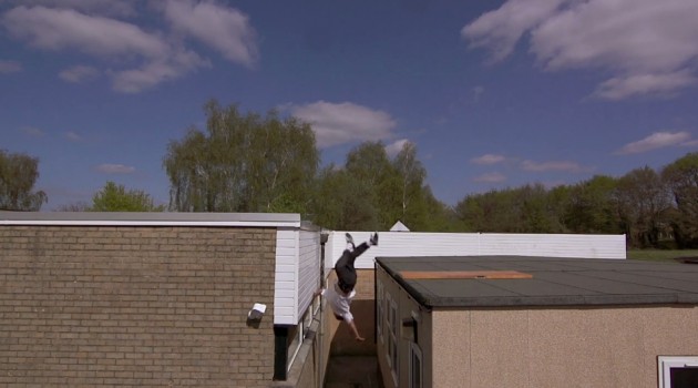 Luke Jones 15 Foot Rooftop Slam