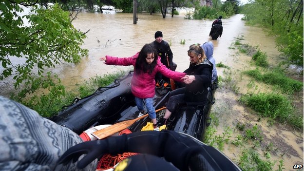 Serbia Bosnia Floods - Lazarevac