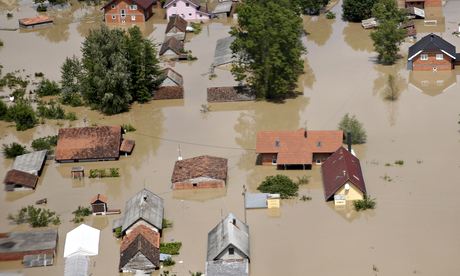 Floods in Orasje, Bosnia