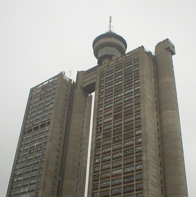 What To See In Serbia - Genex Tower grey]