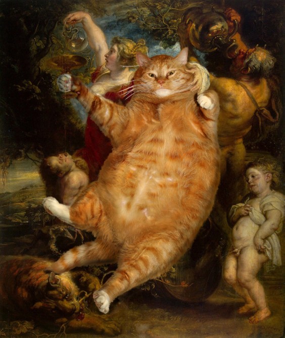 Classic Works Of Art Improved By The Addition Of A Fat Ginger Cat – Sick Chirpse