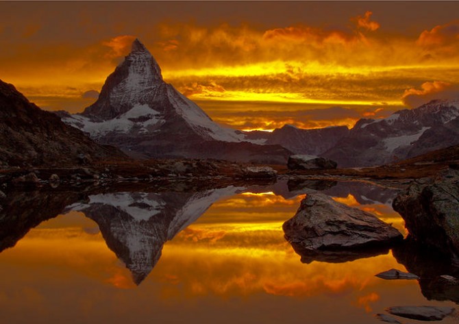 Best Sunsets Matterhorn Switzerland