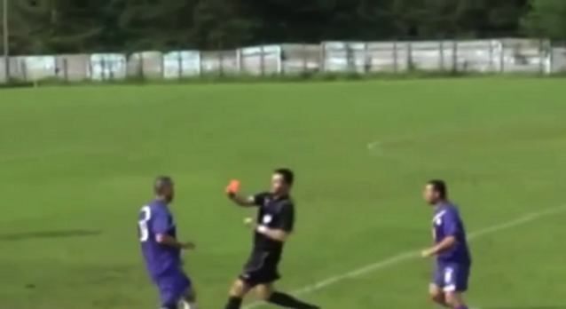 Romanian Player Headbutts Referee