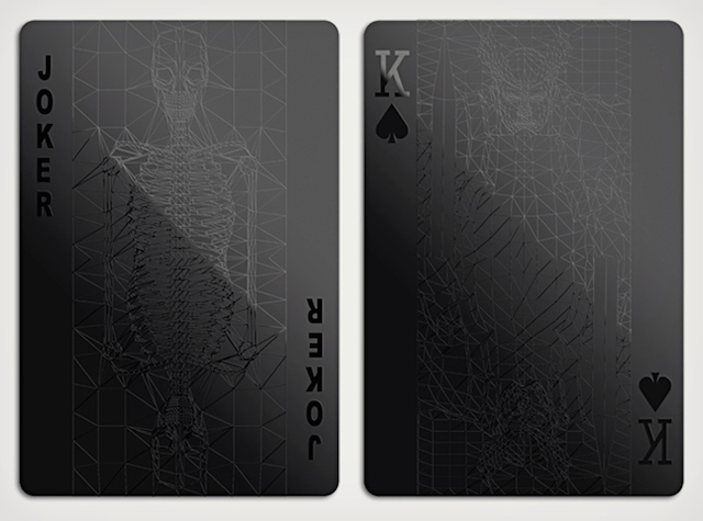 black playing cards