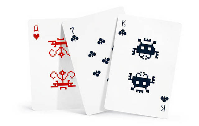 space invader cards