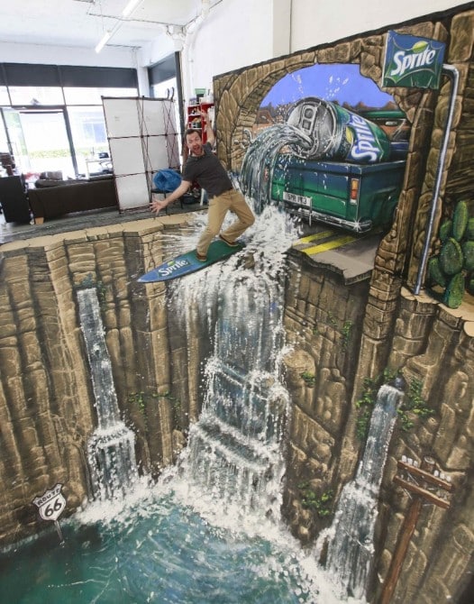 Anamorphic Art - 3D Joe and Max sprite