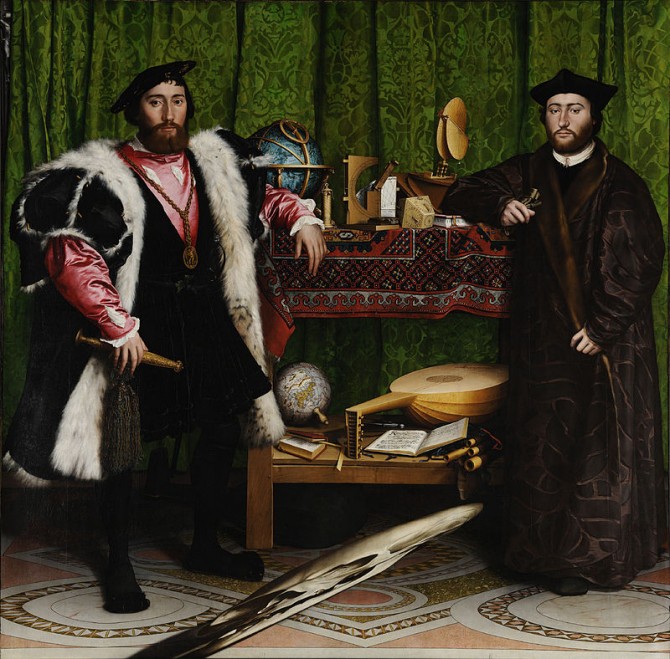 Anamorphic Art -  Hans Holbein The Ambassadors