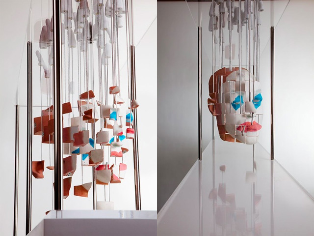 Anamorphic Art - Jonty Hurwitz face