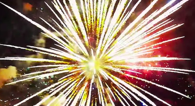 Drone Films Fireworks Display