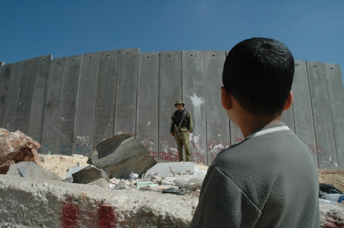 Israel Palestine - west bank border