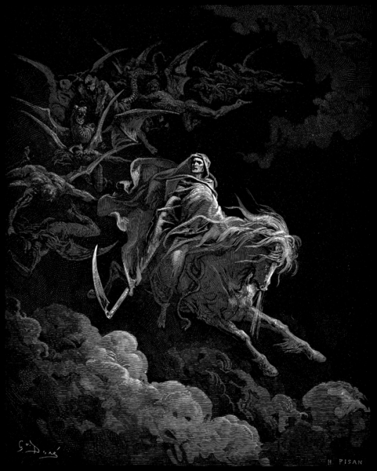 Top 10 Dark Art - Gustav Dore - Pale Horse