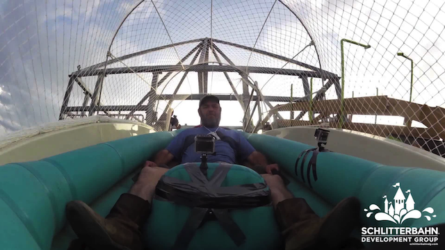 World's Tallest Waterslide Tested By Humans