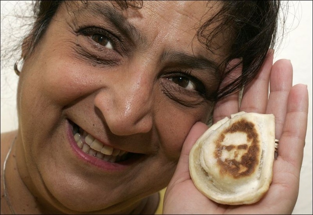 Jesus Face In Food - Pierogi