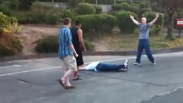 Drunk Guy KOed One Punch