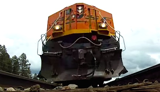 Go Pro Camera Underneath Train