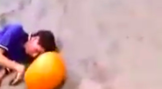 Teens Throw Pumpkins At Unconscious Man