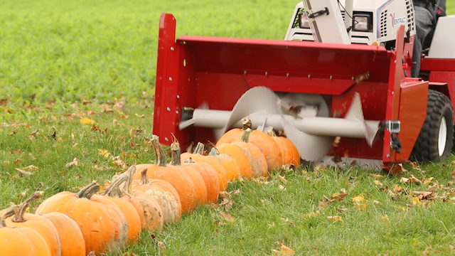 100 Pumpkins Vs Snow Blower