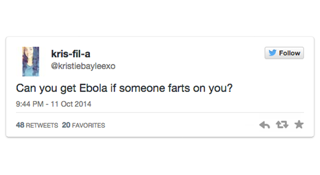 Ebola Tweet