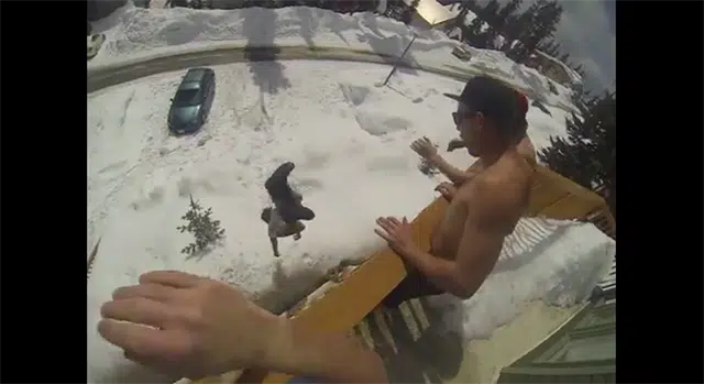 Dude Passes Out After 2 Day Bender, His Mates Throw Him Off 2nd Floor Balcony