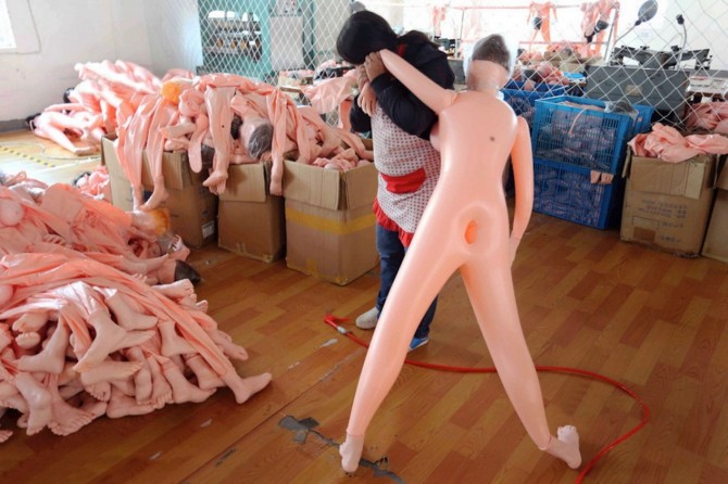Chinese Blow Up Doll Factory - boxes of dolls