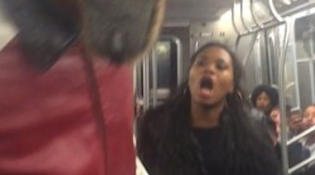 Man Slaps Woman NYC Subway