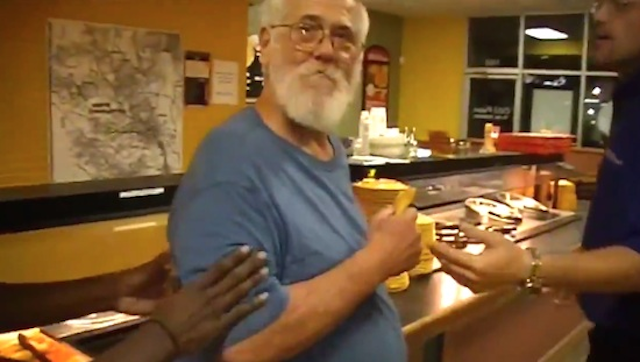 Old Man Trashes Pizzeria