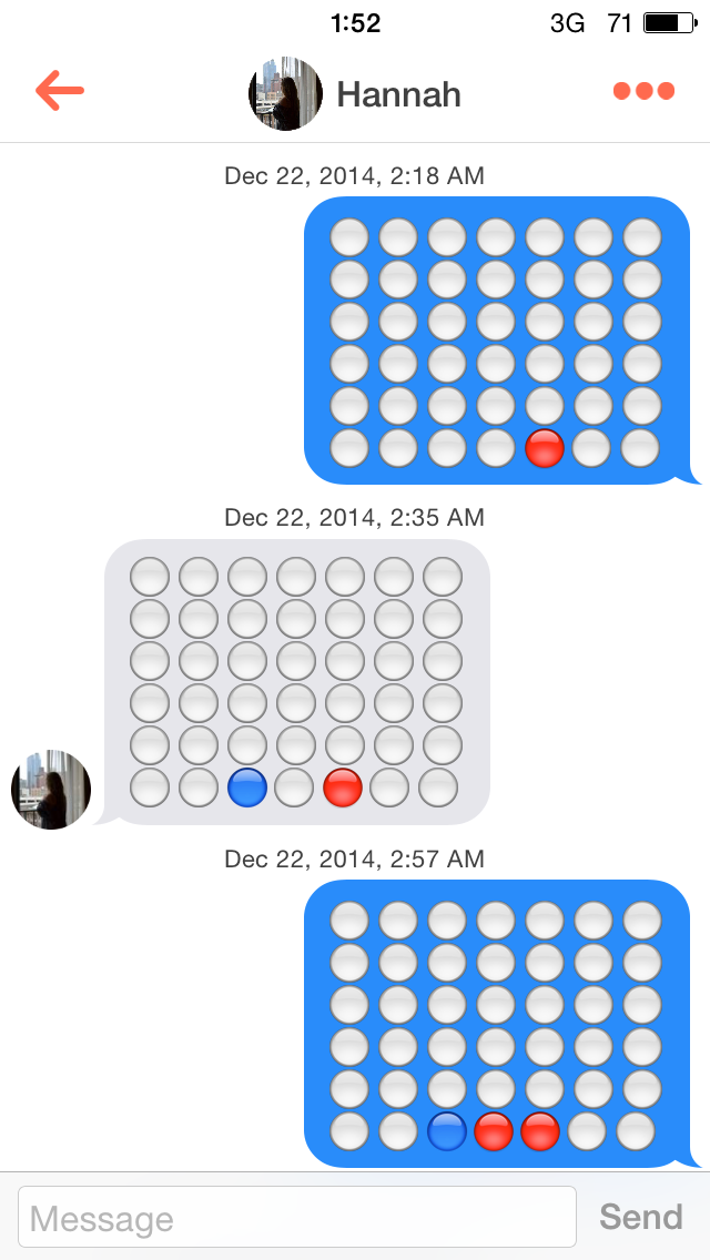 Tinder Connect 4 Game