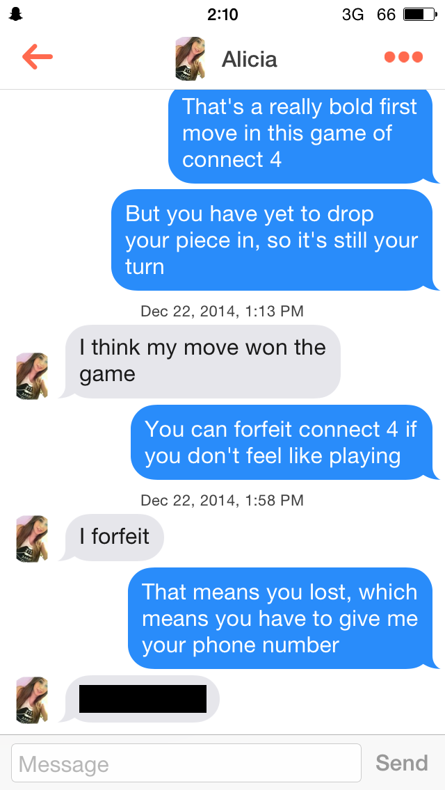 Tinder Connect 4 Game