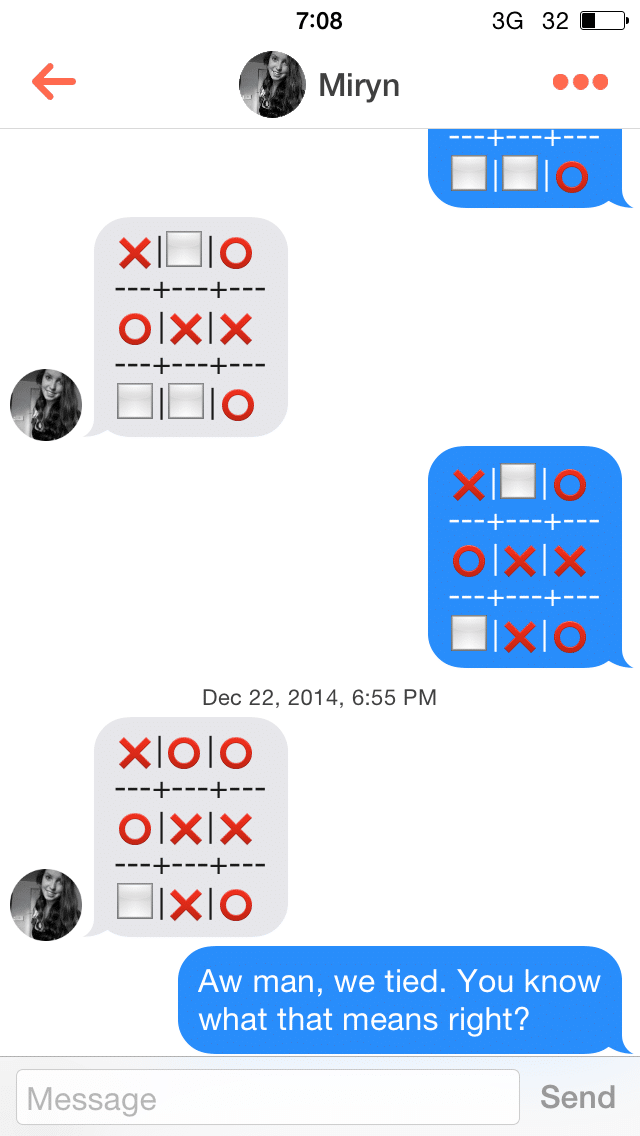 Tinder Connect 4 Game