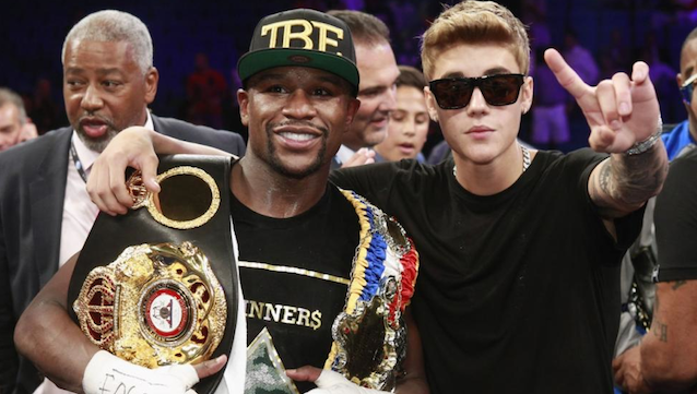 Floyd Mayweather Justin Bieber