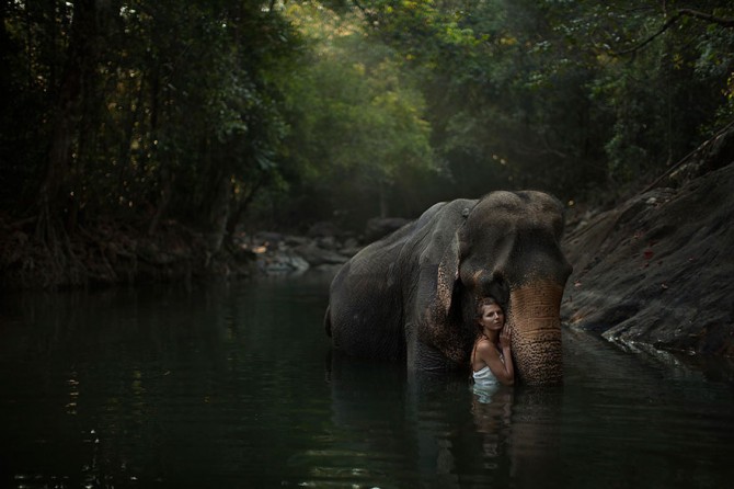 Katerina Plotnikova - Woman and Elephant