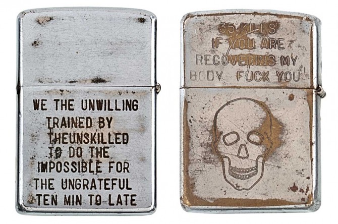 Vintage-Zippo-Lighters-Of-American-Vietnam-War-Soldiers-3