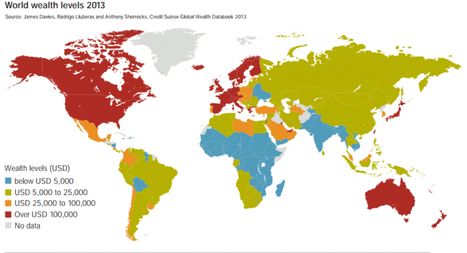 Amazing Maps - world wealth