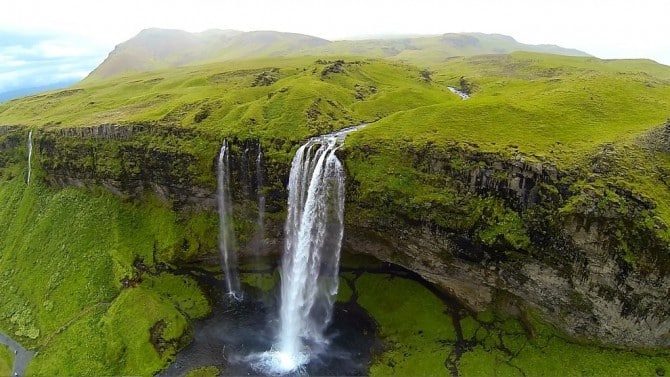 Best Drone Photos - Seljalandsfoss, Iceland