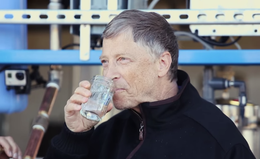 Bill Gates Water Human Shit